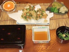 川えびのかきあげ定食